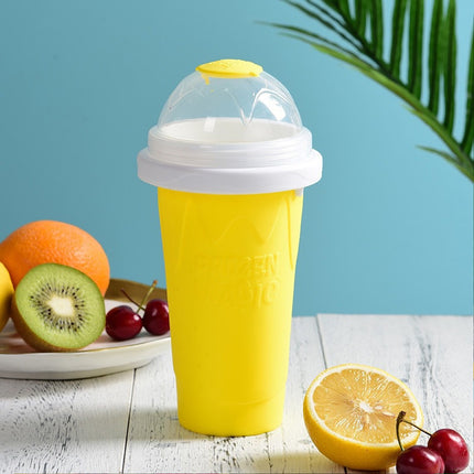 Yellow Slushie Maker Cup Quick Freeze Magic Squeeze Cup Milkshake Cup Ice Cream Maker (Copy)