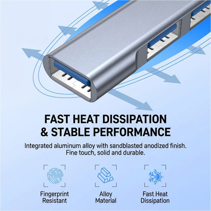 USB Type C USB Extender 3.0 2.0 Multi Port Hub 4 Port MacBook Windows Extension