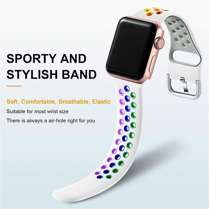 Apple Watch IWatch Band Silicone Strap White & Colorful
