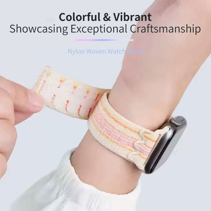 For Apple Watch Nike Sport Loop Band Nylon Strap iWatch 42mm 46mm S11 SE Ultra Pastel