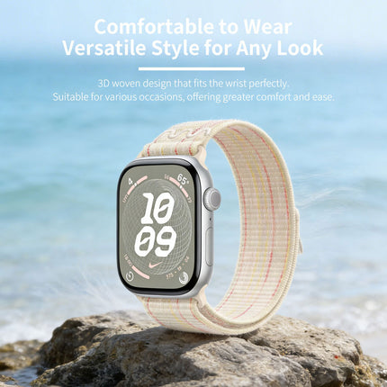 For Apple Watch Nike Sport Loop Band Nylon Strap iWatch 42mm 46mm S11 SE Ultra Pastel