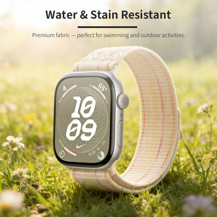 For Apple Watch Nike Sport Loop Band Nylon Strap iWatch 42mm 46mm S11 SE Ultra Pastel