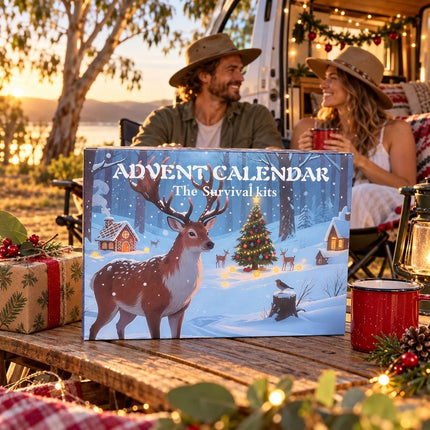 2026 24 Day Survival Advent Calendar Christmas Gift for Men Camping Hiking