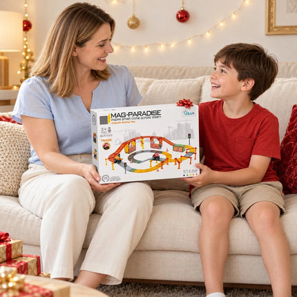 100 Pcs Magnetic Construction Track Tiles 3D Kids Education Toys Christmas Gift
