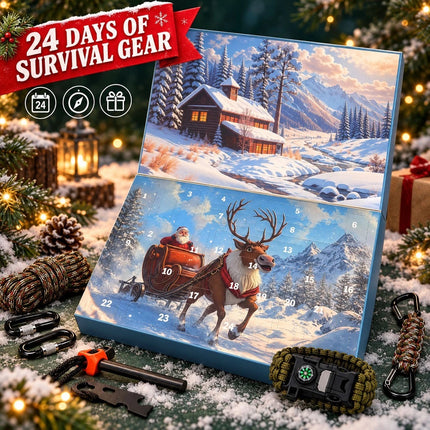 2026 24 Day Survival Advent Calendar Christmas Gift for Men Camping Hiking