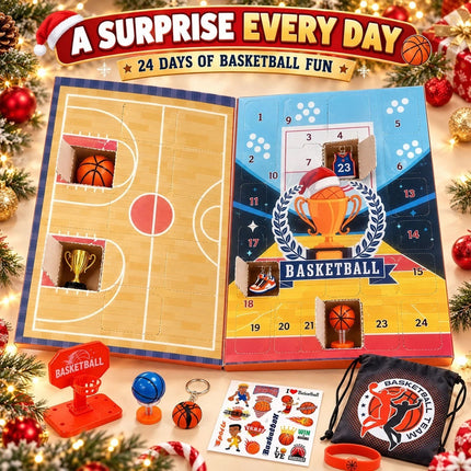 Basketball Advent Calendar 2026 24 Day Christmas Countdown Toy Gift Box Kids