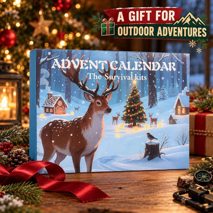 2026 24 Day Survival Advent Calendar Christmas Gift for Men Camping Hiking