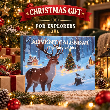 2026 24 Day Survival Advent Calendar Christmas Gift for Men Camping Hiking