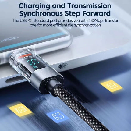 Braided 120w Fast Charging Cable USB C Type C Charger Iphone 15 16 Samsung