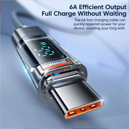 Braided 120w Fast Charging Cable USB C Type C Charger Iphone 15 16 Samsung