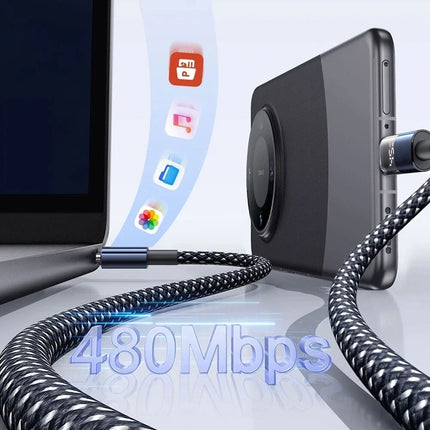 Braided 120w Fast Charging Cable USB C Type C Charger Iphone 15 16 Samsung