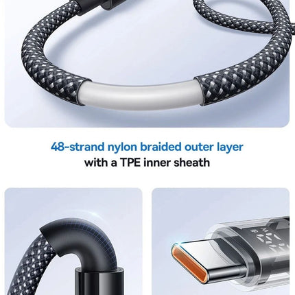 Braided 120w Fast Charging Cable USB C Type C Charger Iphone 15 16 Samsung
