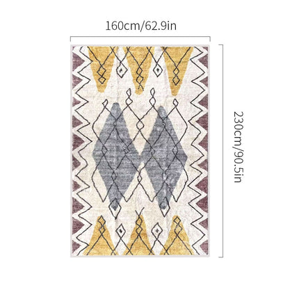 160x230cm Area Rugs Carpet Rug Mats Soft Floor Rugs for Living Room Bedroom Kitchen Indoor