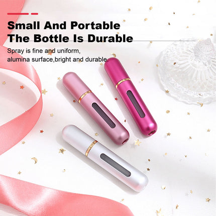 2Pcs Mini Perfume Atomizer Bottle 8ml Empty Small Spray Bottle for Travel Pink