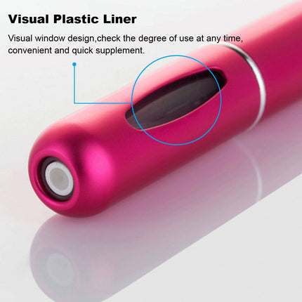 2Pcs Mini Perfume Atomizer Bottle 8ml Empty Small Spray Bottle for Travel Pink