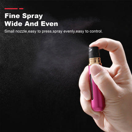 2Pcs Mini Perfume Atomizer Bottle 8ml Empty Small Spray Bottle for Travel Pink