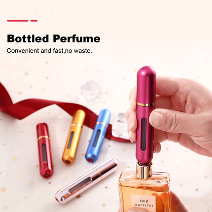 2Pcs Mini Perfume Atomizer Bottle 8ml Empty Small Spray Bottle for Travel Pink