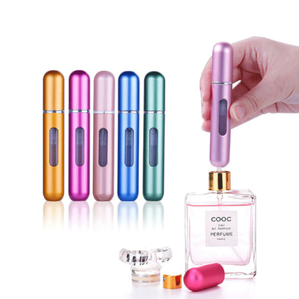 2Pcs Mini Perfume Atomizer Bottle 8ml Empty Small Spray Bottle for Travel Pink