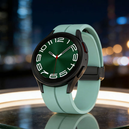 Cyan Samsung Galaxy Watch Band Strap Series 7 6 Classic 5 Pro 4 40mm 44mm Silicone 47