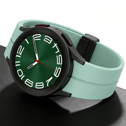 Cyan Samsung Galaxy Watch Band Strap Series 7 6 Classic 5 Pro 4 40mm 44mm Silicone 47