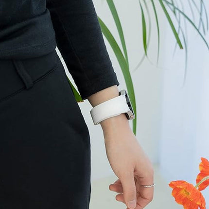 White Samsung Galaxy Watch Band Strap Series 7 6 Classic 5 Pro 4 40mm 44mm Silicone 47