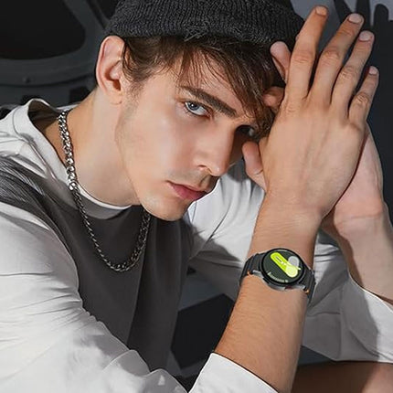 Black For Samsung Galaxy Watch 7 6 5 4 FE 40mm 44mm Sport Silicone Watch Band Strap Au