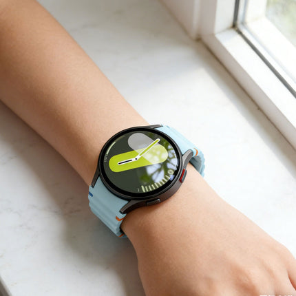Light Blue For Samsung Galaxy Watch 7 6 5 4 FE 40mm 44mm Sport Silicone Watch Band Strap Au