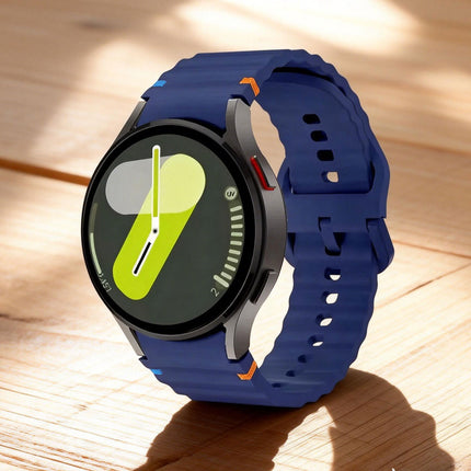 Midnight Blue For Samsung Galaxy Watch 7 6 5 4 FE 40mm 44mm Sport Silicone Watch Band Strap Au