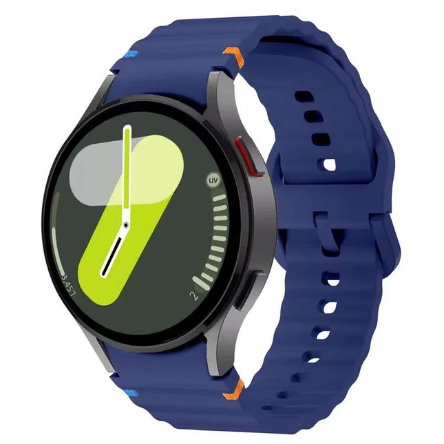 Midnight Blue For Samsung Galaxy Watch 7 6 5 4 FE 40mm 44mm Sport Silicone Watch Band Strap Au