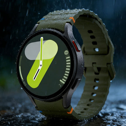 Green For Samsung Galaxy Watch 7 6 5 4 FE 40mm 44mm Sport Silicone Watch Band Strap Au