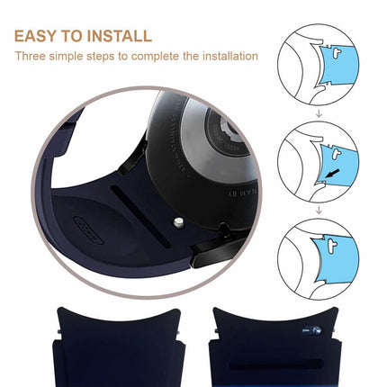 Samsung Galaxy Watch 7 4 5 6 Pro Classic 40 44 43 45 47 mm Silicone Replace Band Black