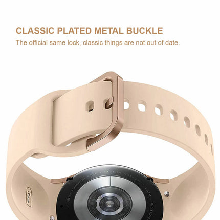 Samsung Galaxy Watch 7 4 5 6 Pro Classic 40 44 43 45 47 mm Silicone Replace Band Light Pink