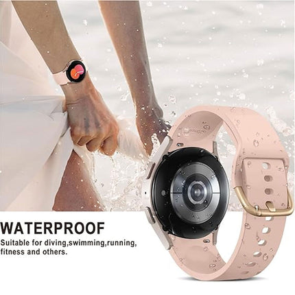 Samsung Galaxy Watch 7 4 5 6 Pro Classic 40 44 43 45 47 mm Silicone Replace Band Light Pink