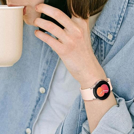 Samsung Galaxy Watch 7 4 5 6 Pro Classic 40 44 43 45 47 mm Silicone Replace Band Light Pink