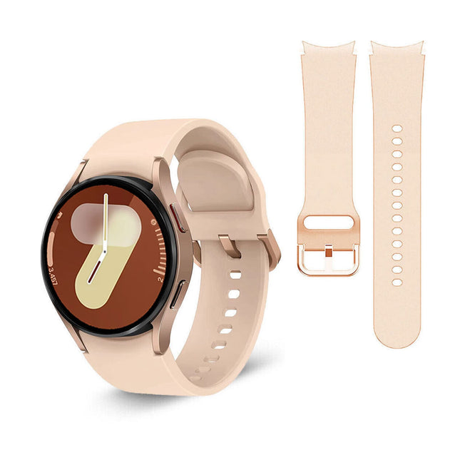 Samsung Galaxy Watch 7 4 5 6 Pro Classic 40 44 43 45 47 mm Silicone Replace Band Light Pink