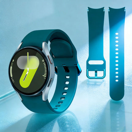Samsung Galaxy Watch 7 4 5 6 Pro Classic 40 44 43 45 47 mm Silicone Replace Band Turquoise