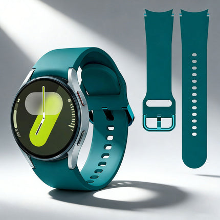 Samsung Galaxy Watch 7 4 5 6 Pro Classic 40 44 43 45 47 mm Silicone Replace Band Turquoise