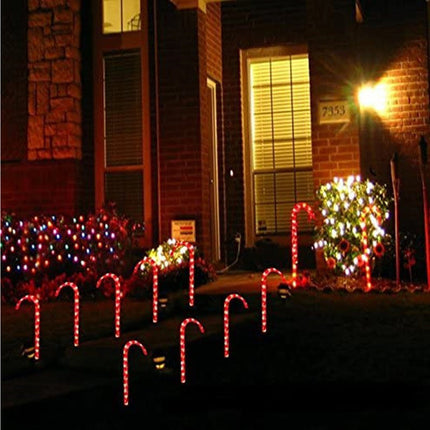 5 Packs Solar Powered LED Christmas Sugar Light Outdoor Garden Lamp Warm