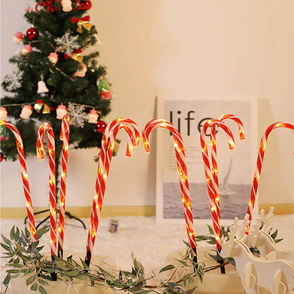5 Packs Solar Powered LED Christmas Sugar Light Outdoor Garden Lamp Warm