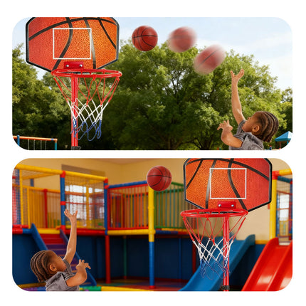 2 in 1 Kids Basketball Hoop Darts Dartboard Game Set Indoor Outdoor Sports Toys