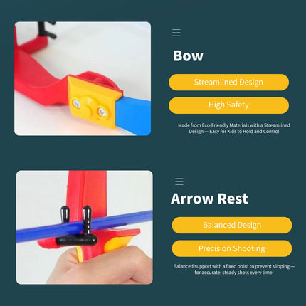 2 - in - 1 Kids Basketball Hoop and Archery Game Set Toys Gift Sport Center