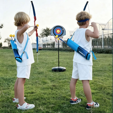 2 - in - 1 Kids Basketball Hoop and Archery Game Set Toys Gift Sport Center