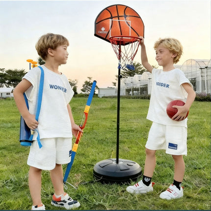 2 - in - 1 Kids Basketball Hoop and Archery Game Set Toys Gift Sport Center
