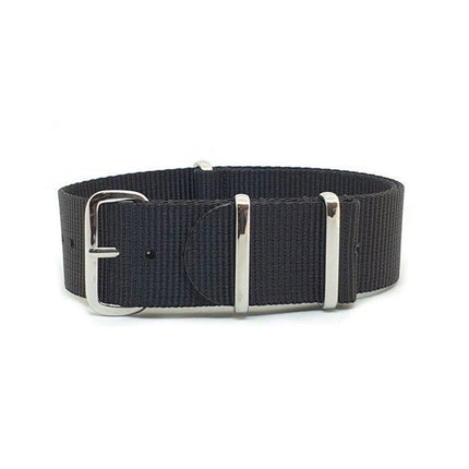 Breathable Watch Straps for NATO Style Wristwatches Band Black