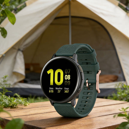Samsung Galaxy Watch Replacement Band Dot Pattern Olive Green