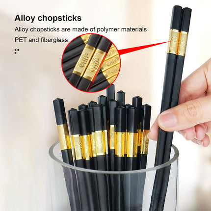 Modern Minimalist PET Alloy Chopsticks Easy to Clean