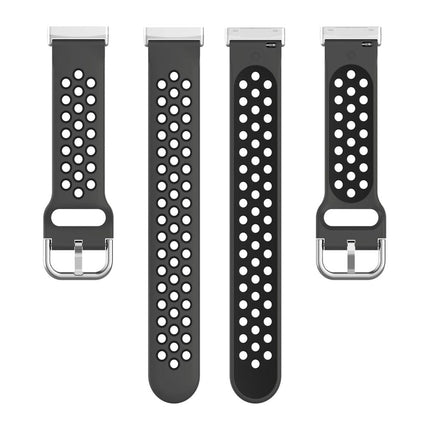Black Fitbit Versa 3, Versa 4 & Sense,  Sense2 Watch Strap Replacement Silicone Sports Wrist Band