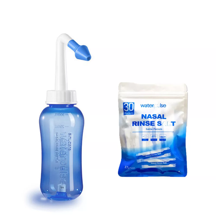 300ml Neti Pot Wash Clean Nose Nasal Cavity Allergic Nasal Washing Bottle & Salt