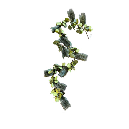 180cm Christmas Eucalyptus & Pine Leaf Garland Artificial Greenery Holiday Decor
