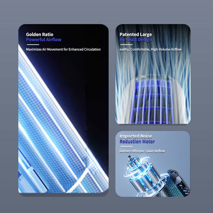 Cooling Ace Portable Air Conditioner Cooling Fan Quiet with 3 Speeds